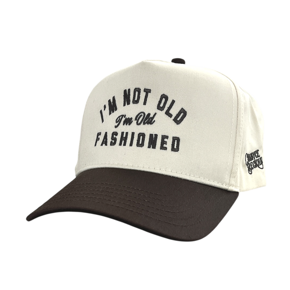 I'm Old Fashioned Khaki and Brown Hat