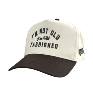 I'm Old Fashioned Khaki and Brown Hat